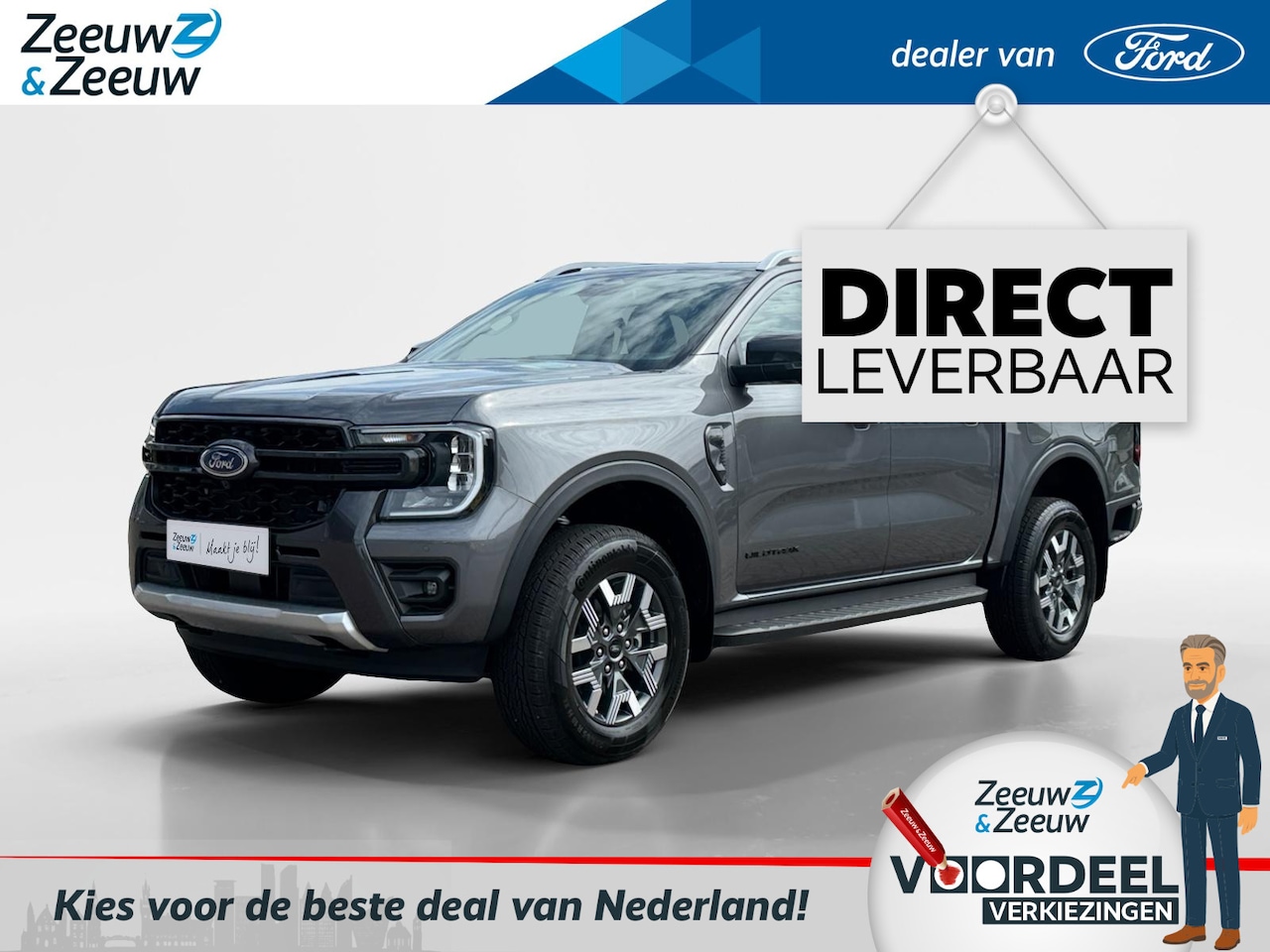 Ford Ranger - Double Cab 2.3 PHEV 205 kW/278 pk | Uit Voorraad Leverbaar | Prijs inclusief Ford Voordeel - AutoWereld.nl