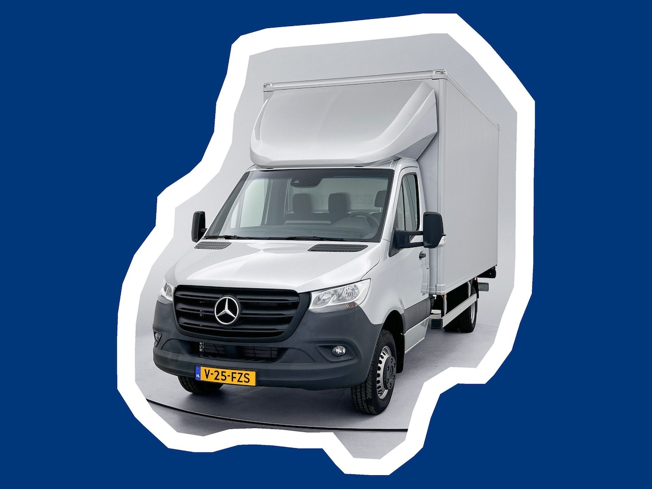Mercedes-Benz Sprinter - 517 1.9 CDI L3 RWD Bakwagen Dhollandia Laadklep 1000KG zilvergijs Zijdeur Cruise control - AutoWereld.nl