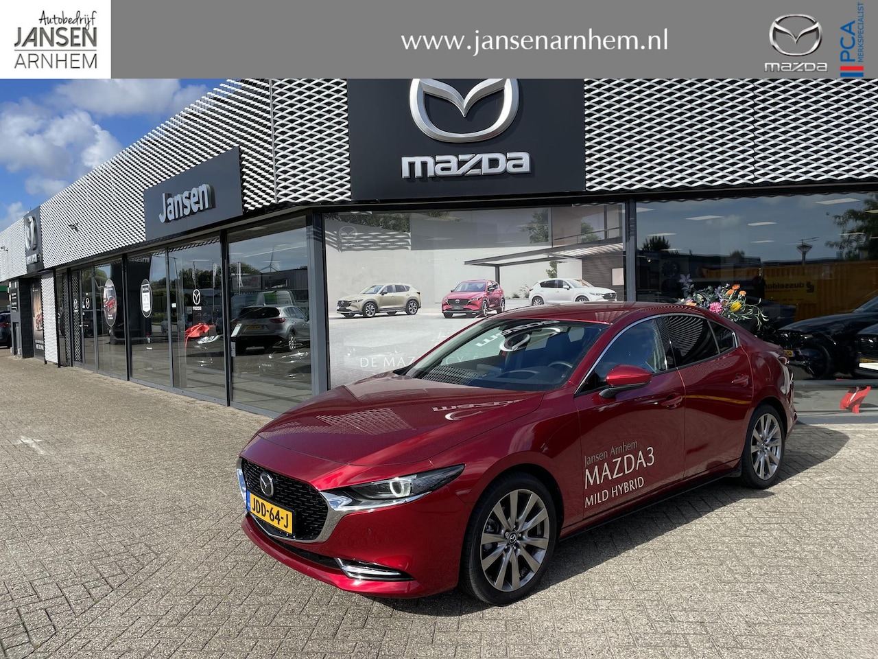Mazda 3 - 3 Sedan 2.0 E-SkyActiv-X 186 Takumi Demovoordeel € 5.000,- , Automaat, Leder, Bose, 360 Ca - AutoWereld.nl