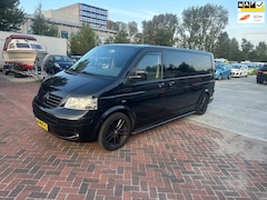 Volkswagen Transporter - 2.5 TDI 340 Trendline DubbelCabine Airco Full OPTIONS Zwart