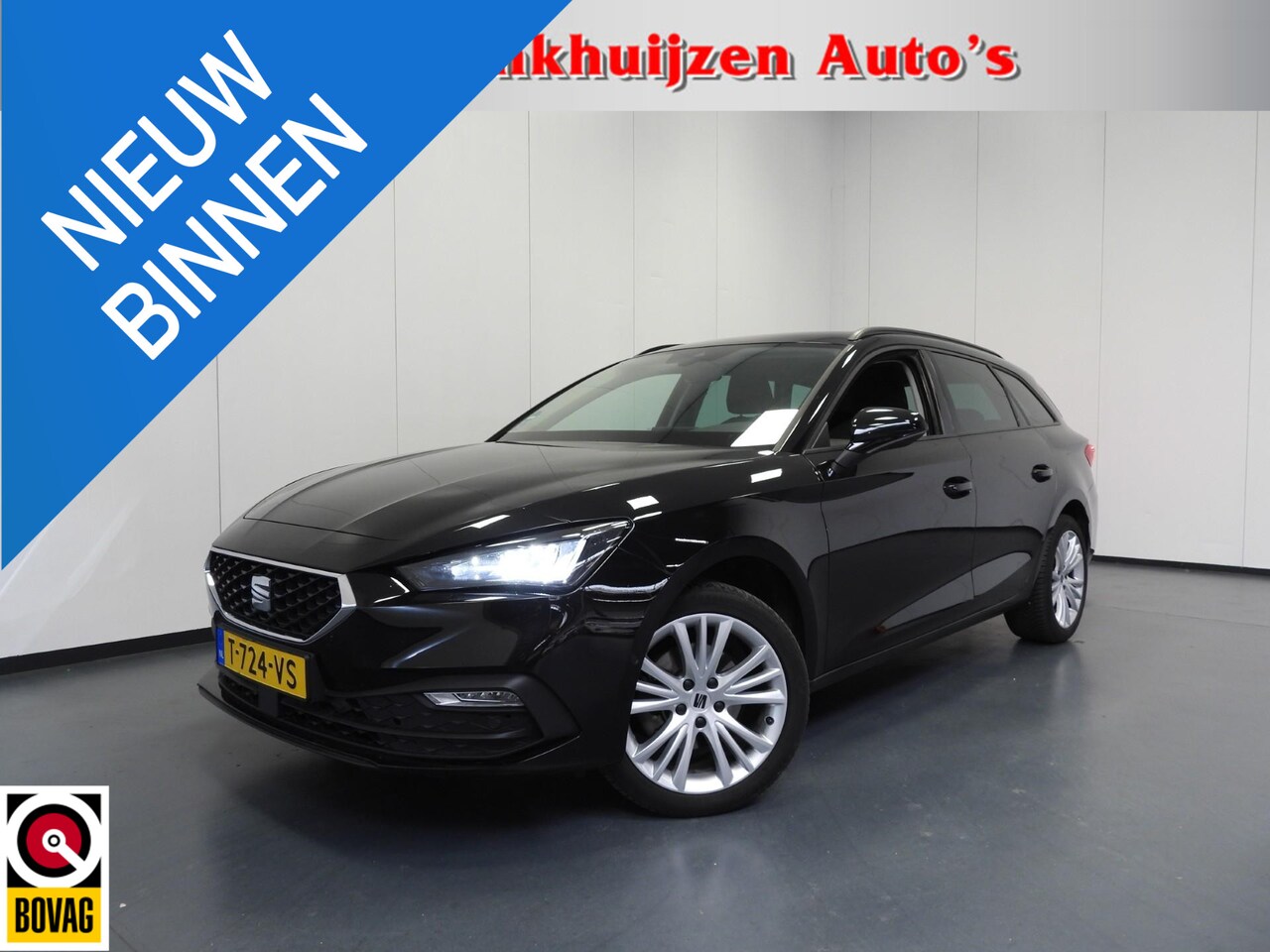 SEAT Leon Sportstourer - 1.0 eTSI Aut. Style Business Intense NAVI/CAMERA/LED/TREKH./17"LMV! - AutoWereld.nl