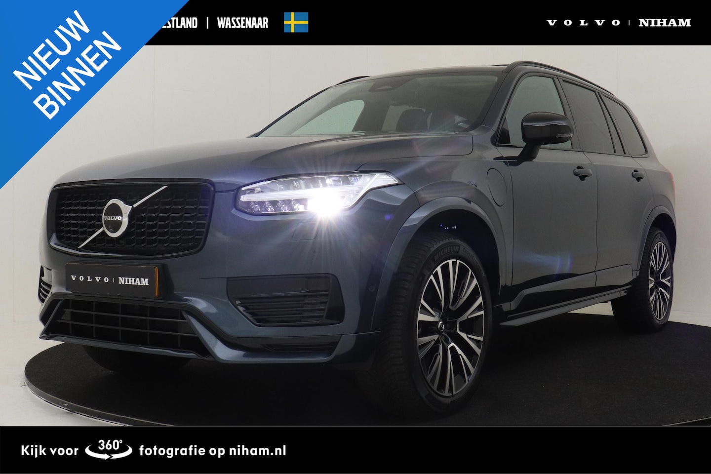 Volvo XC90 - T8 RECHARGE AWD ULTIMATE DARK -PANO.DAK|HARMAN/KARDON|ADAP.LED|LUCHTVERING|TREKHAAK|HEAD-U - AutoWereld.nl