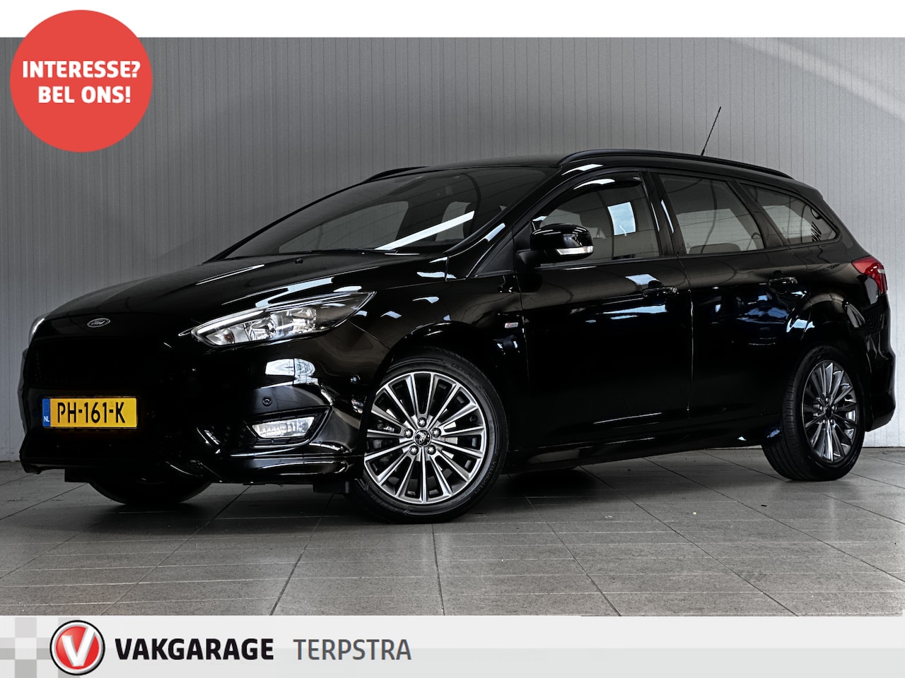 Ford Focus Wagon - 1.5 ST-Line/ 150pk!/ Trekhaak/ Zwarte-Hemel/ Apple + Android/ 17'' LMV/ LED koplampen/ Key - AutoWereld.nl