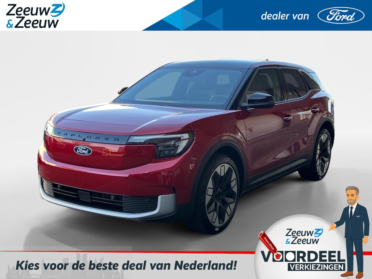 Ford Explorer - Premium Extended Range RWD 77 kWh | Actiekorting €2000,- | Private Lease vanaf €610,- p/m - AutoWereld.nl