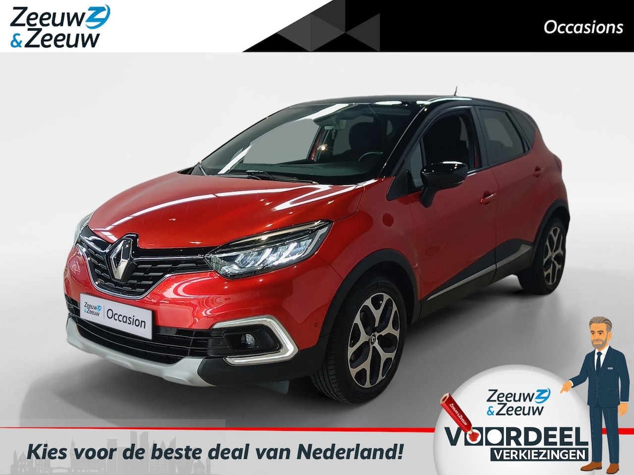 Renault Captur - 0.9 TCe Intens *Camera+Navi*Climate Control*Keyless Entry*LED verlichting*Cruise Control*L - AutoWereld.nl
