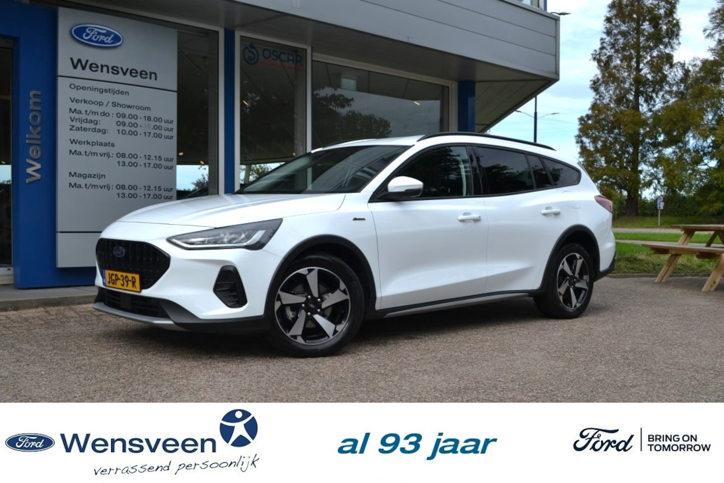 Ford Focus Wagon - 1.0T 155pk ECOBOOST Hybrid Active AUT | trekhaak, leder, etc. - AutoWereld.nl