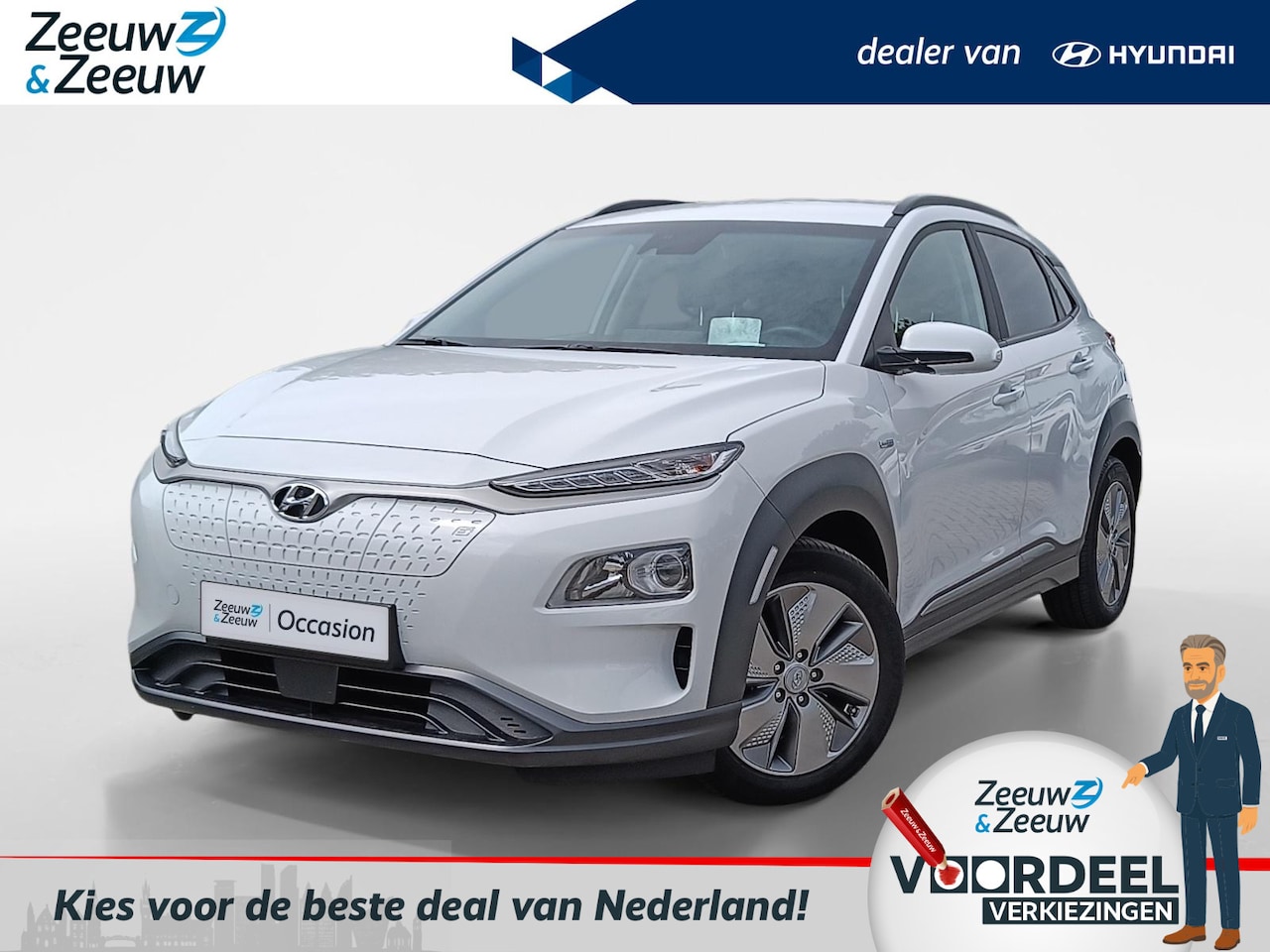 Hyundai Kona Electric - EV Fashion 64 kWh Stoelverwarming | Navigatiesysteem | 57.000km! - AutoWereld.nl