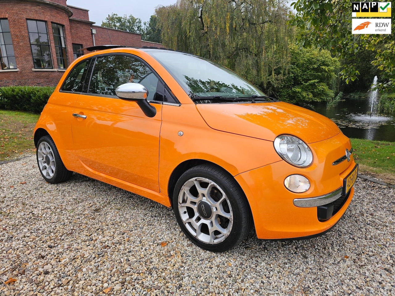 Fiat 500 - 0.9 TwinAir Lounge PANORAMA/leer - AutoWereld.nl