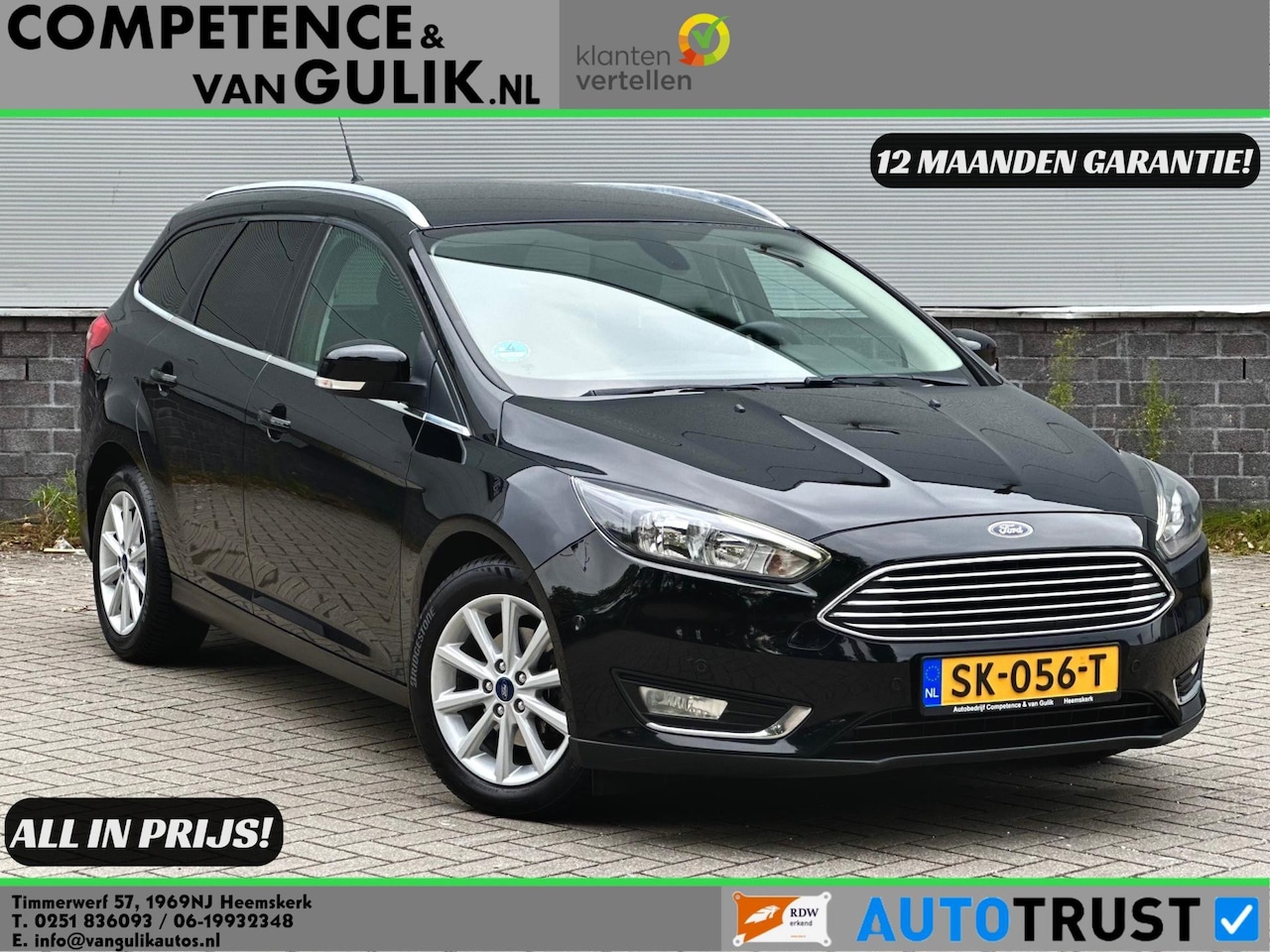 Ford Focus Wagon - 1.0 Titanium | PDC | Navigatie | Cruise control | Trekhaak | - AutoWereld.nl
