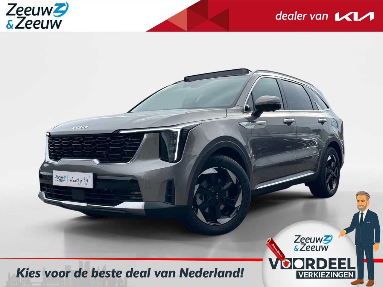 Kia Sorento - 1.6 T-GDi Plug-in Hybrid 4WD ExecutiveLine 7p. | Nieuw te bestellen | Nu met €1.500,- inru - AutoWereld.nl