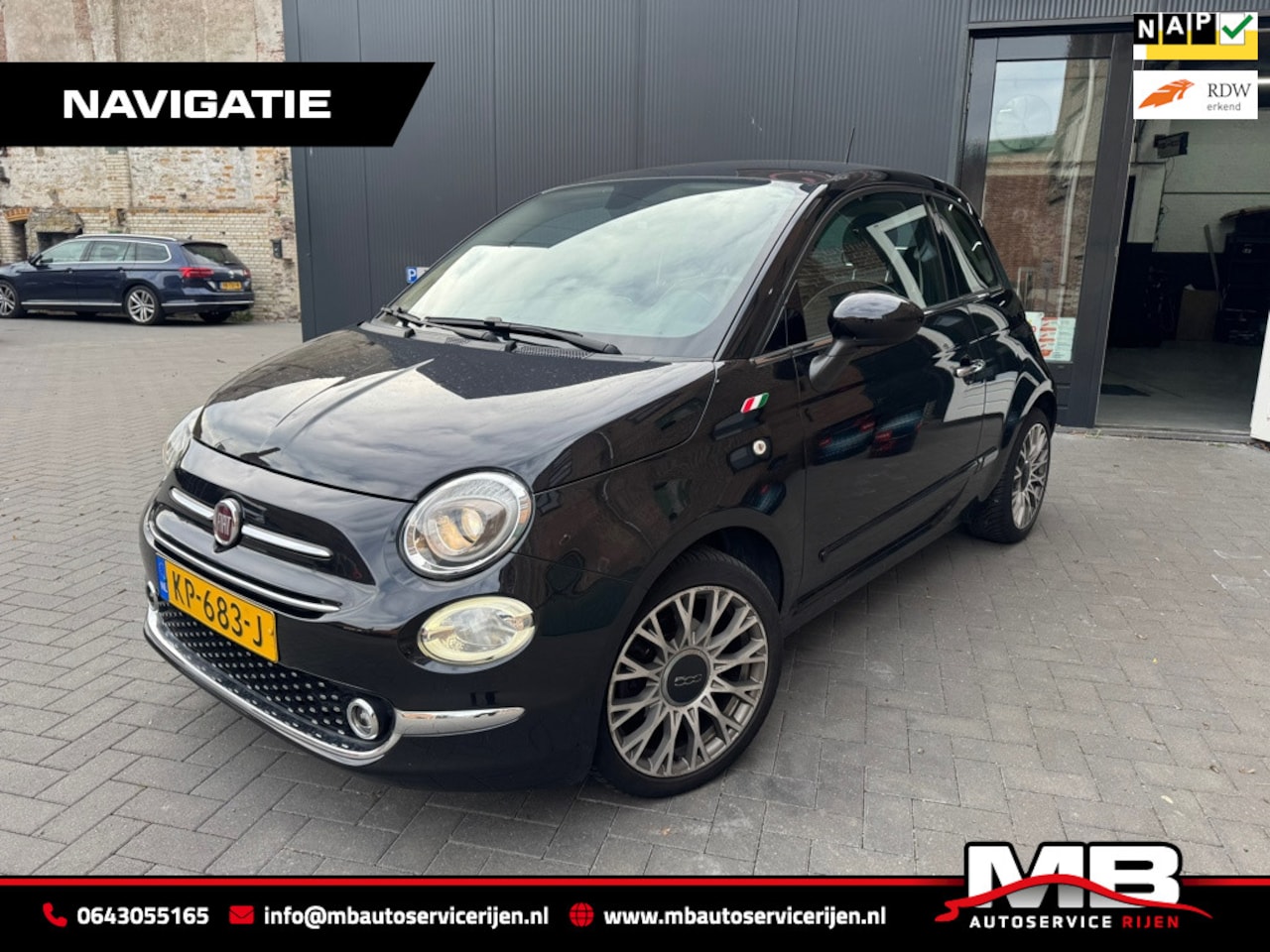 Fiat 500 - 1.2 Lounge 1.2 Lounge, Navi, Ecc, Panorama dak, LED etc. - AutoWereld.nl