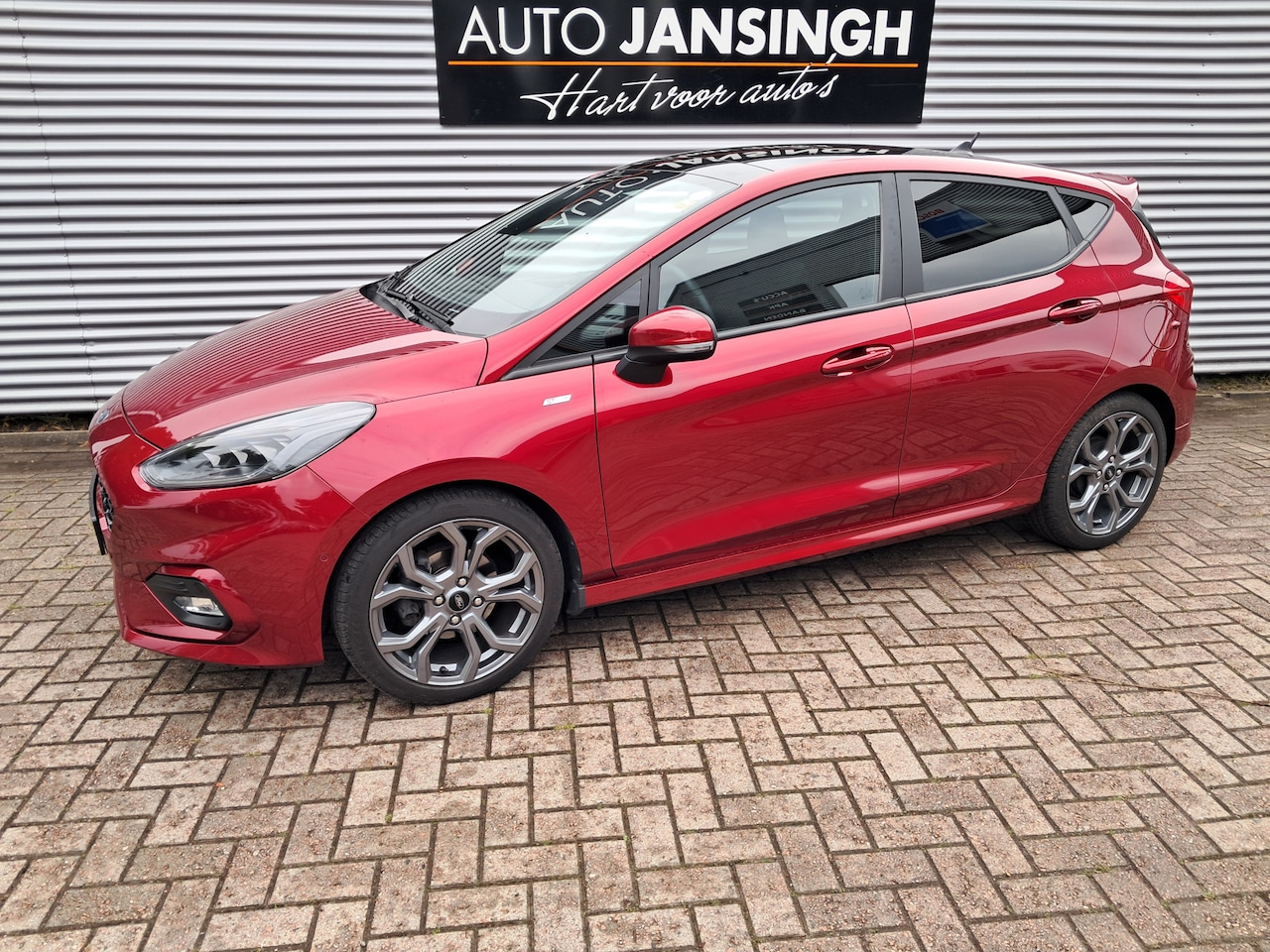 Ford Fiesta - 1.0 EcoBoost Hybrid ST-Line X en Schuif/kanteldak | Clima | Cruise | Navigatie | Camera | - AutoWereld.nl