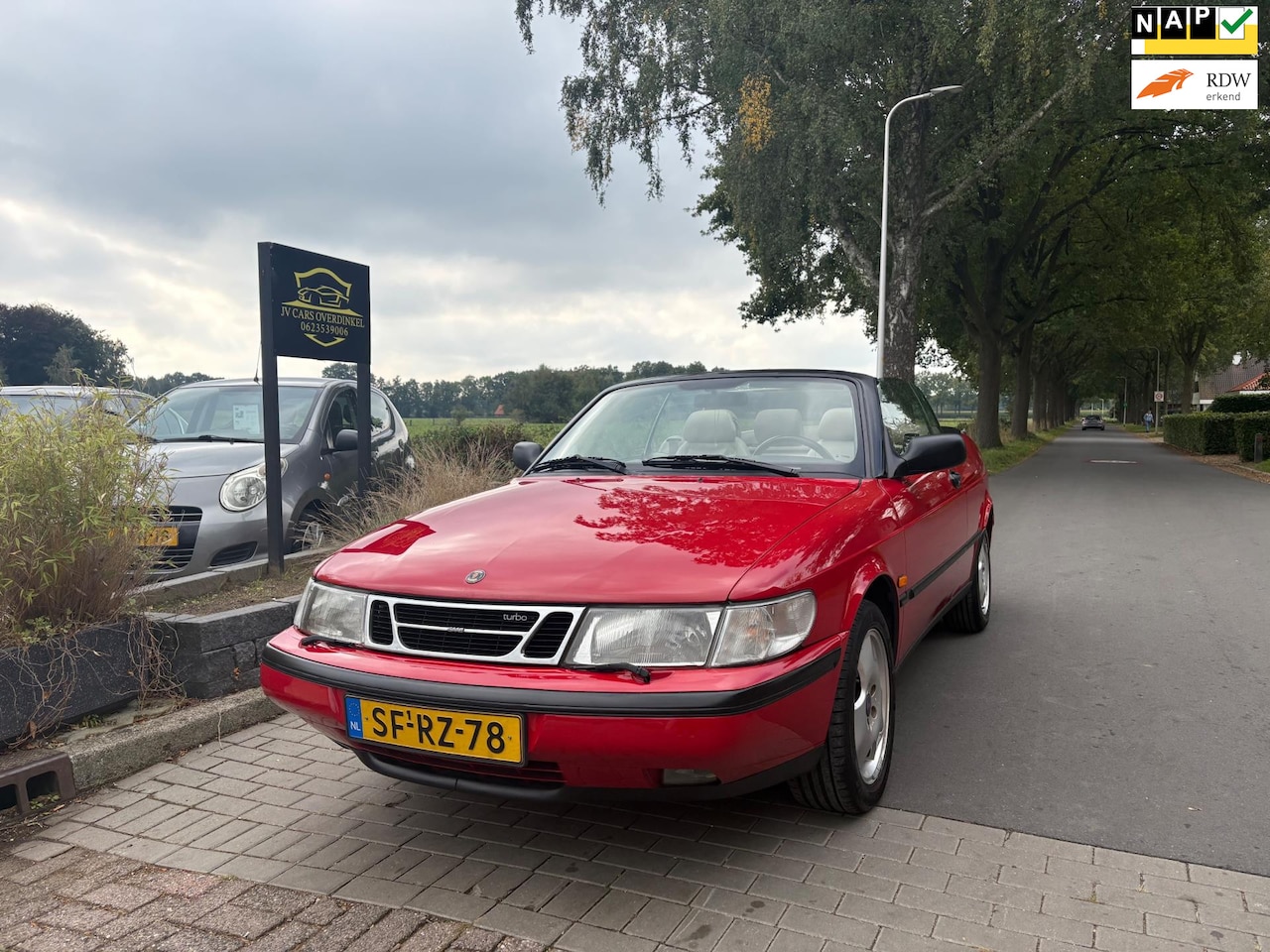 Saab 900 Cabrio - 2.0 T.SE Talladega AIRCO,LEER,ELEKT PAKKET,KOPLAMPSPROEIERS,SPORTVELGEN,MET APK! - AutoWereld.nl