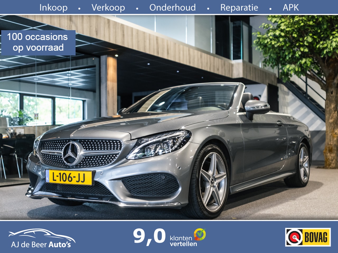 Mercedes-Benz C-klasse Cabrio - 180 Edition 1 AMG Navigatie | Nekverwarming | Stoelverwarming | Airscarf - AutoWereld.nl