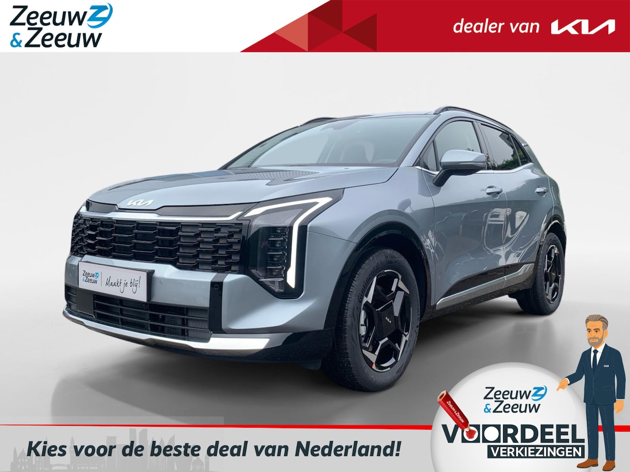 Kia Sportage - 1.6 T-GDi AT6 Hybrid Dynamicline | NIEUWE SPORTAGE | 239 PK | 1510Kg trekgewicht | NU €150 - AutoWereld.nl