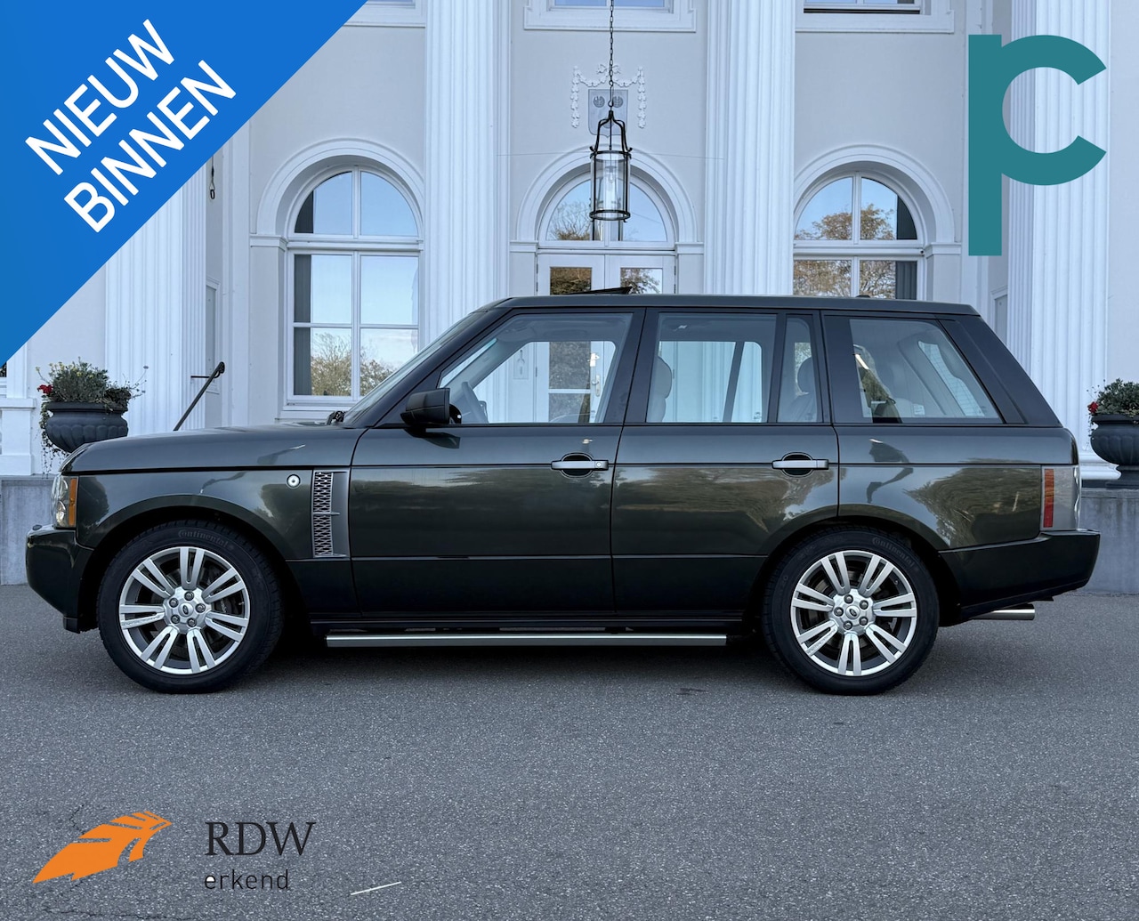 Land Rover Range Rover - 4.2 V8 Supercharged VOGUE SE *74.384 KM* Tonga Green Oxford Sand leather - AutoWereld.nl