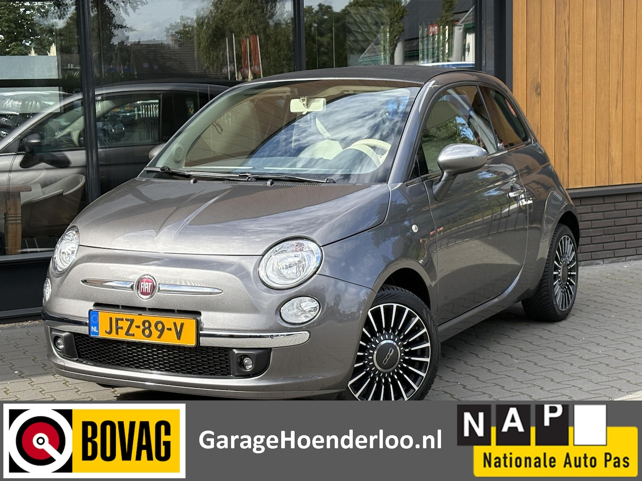 Fiat 500 C - 1.2 Lounge 16 inch, Parkeersensoren. Garantie - AutoWereld.nl