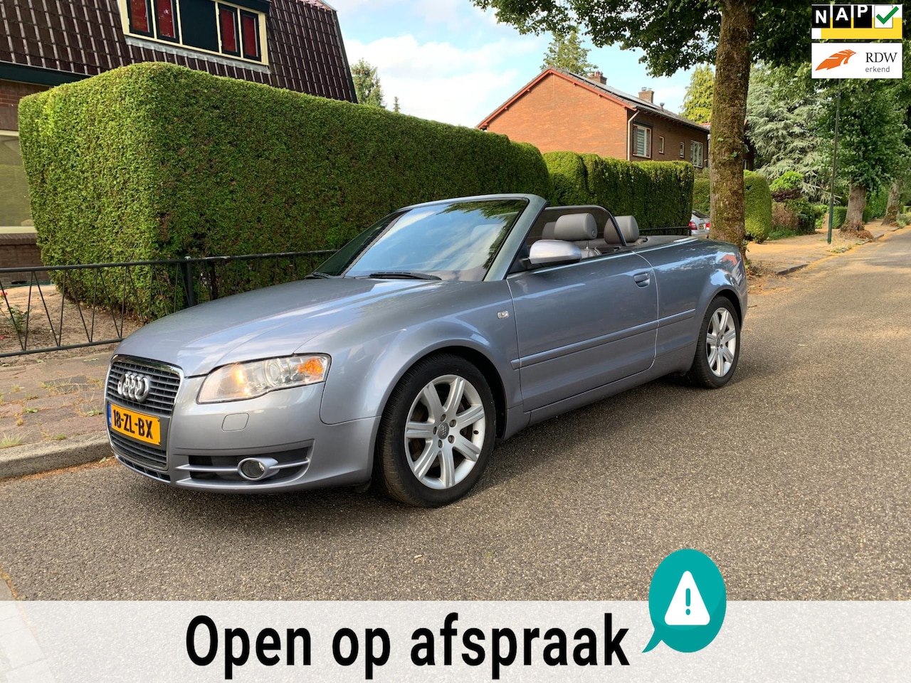 Audi A4 Cabriolet - 2.0 TFSI 200pk Aut Nederlandse auto leder xenon sportstoelen N.A.P - AutoWereld.nl