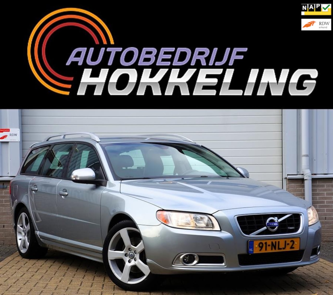 Volvo V70 - 2.0T R-Design 203pk; Automaat+2Tone leder+18"lmv !! - AutoWereld.nl