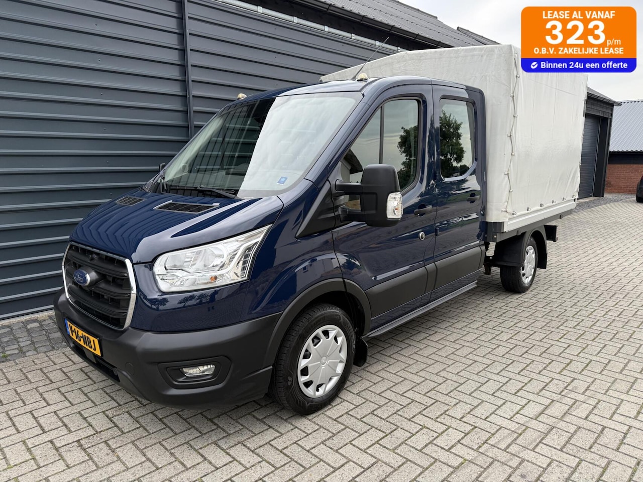 Ford Transit - 350 2.0 TDCI DC 7 Pers,Pick-up ook in wit RWD Airco! - AutoWereld.nl