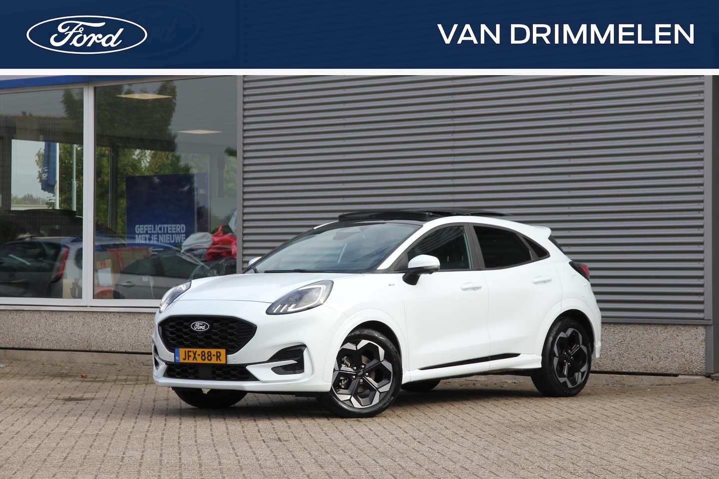 Ford Puma - Hybrid 155pk Aut ST-Line X 'Frozen White' PANO-DAK | FULL OPTIONS! - AutoWereld.nl
