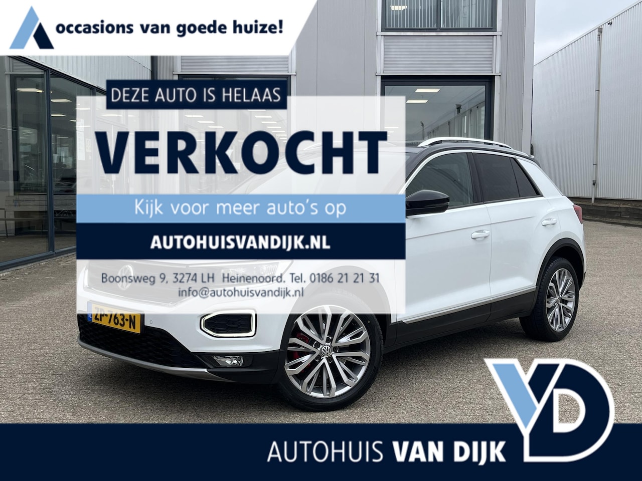 Volkswagen T-Roc - 1.5 TSI Sport | Navi full map/Carplay/LED/Cruise Adaptief/18-inch - AutoWereld.nl