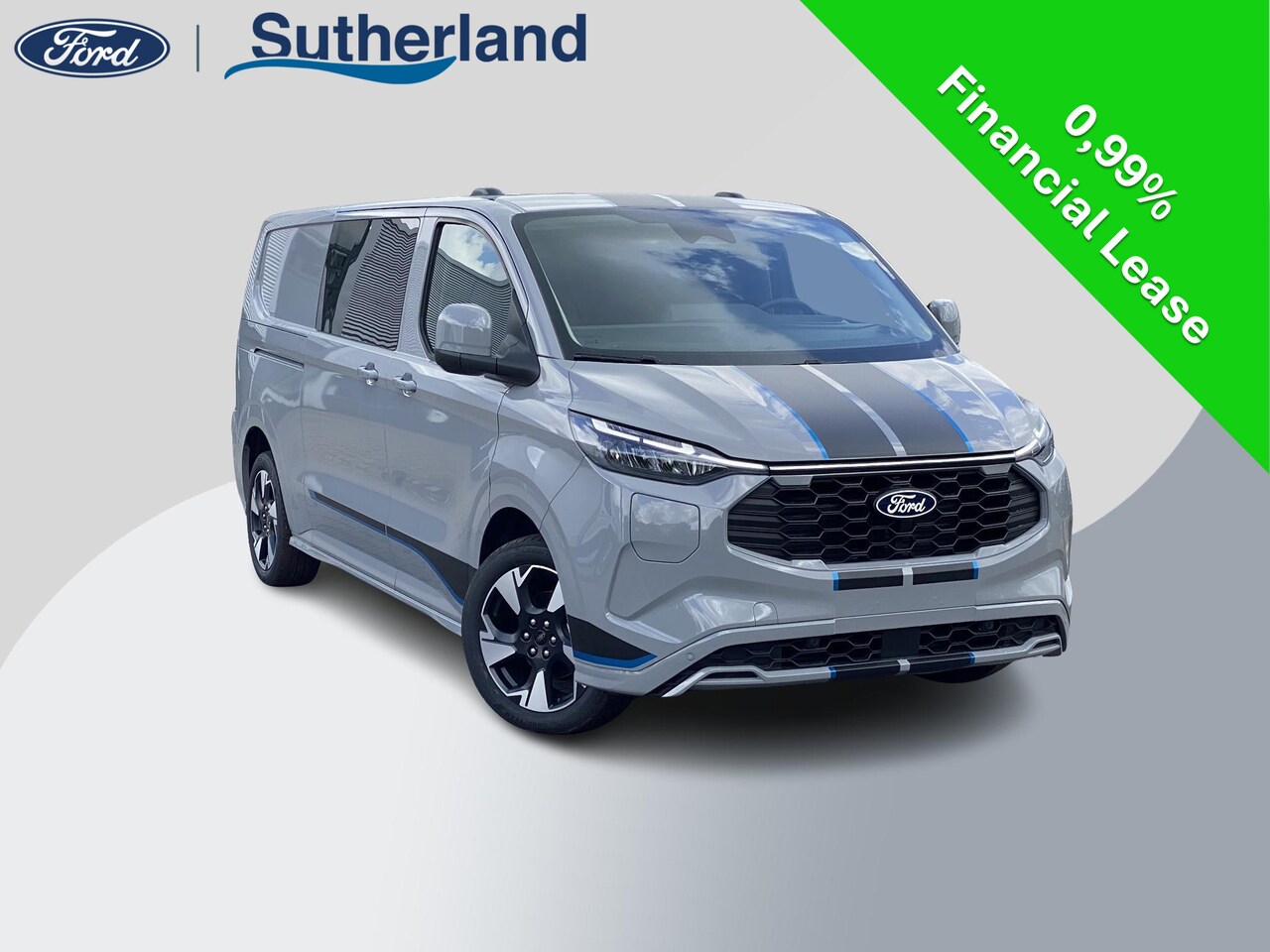 Ford Transit Custom - 320 2.5 PHEV L2H1 Sport DC 233pk | 0,99% Renteactie! | Zuid | Dubbele Cabine | Dubbele zij - AutoWereld.nl