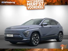 Hyundai Kona Electric - Premium 65.4 kWh Volledig Elektrisch met Navigatie, Lederen bekleding en Stoelverwarming U