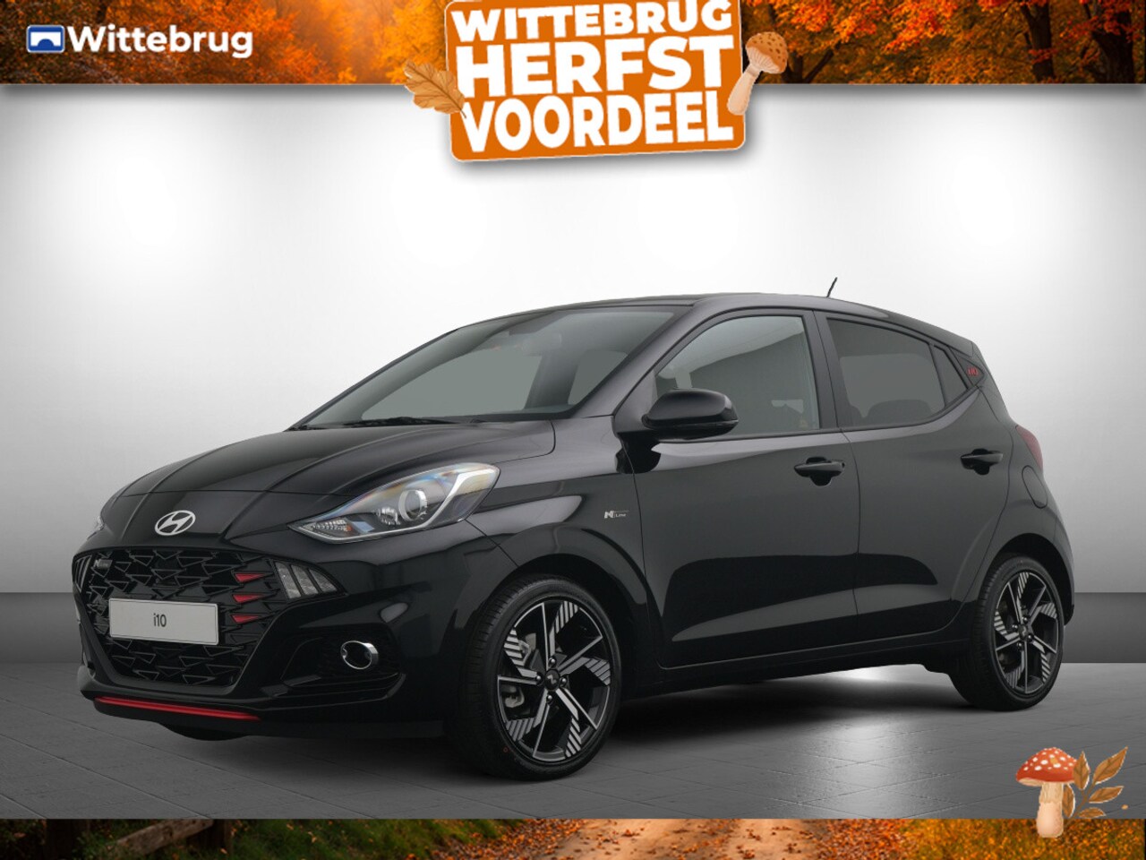 Hyundai i10 - 1.0 T-GDI N Line 5-zits Sport uitvoering, Full options, Climate Control en Navigatie! WEGR - AutoWereld.nl