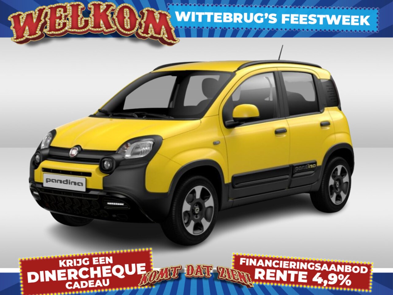 Fiat Panda - 1.0 Hybrid Pandina UIT VOORRAAD LEVERBAAR - DIRECT RIJDEN - AutoWereld.nl