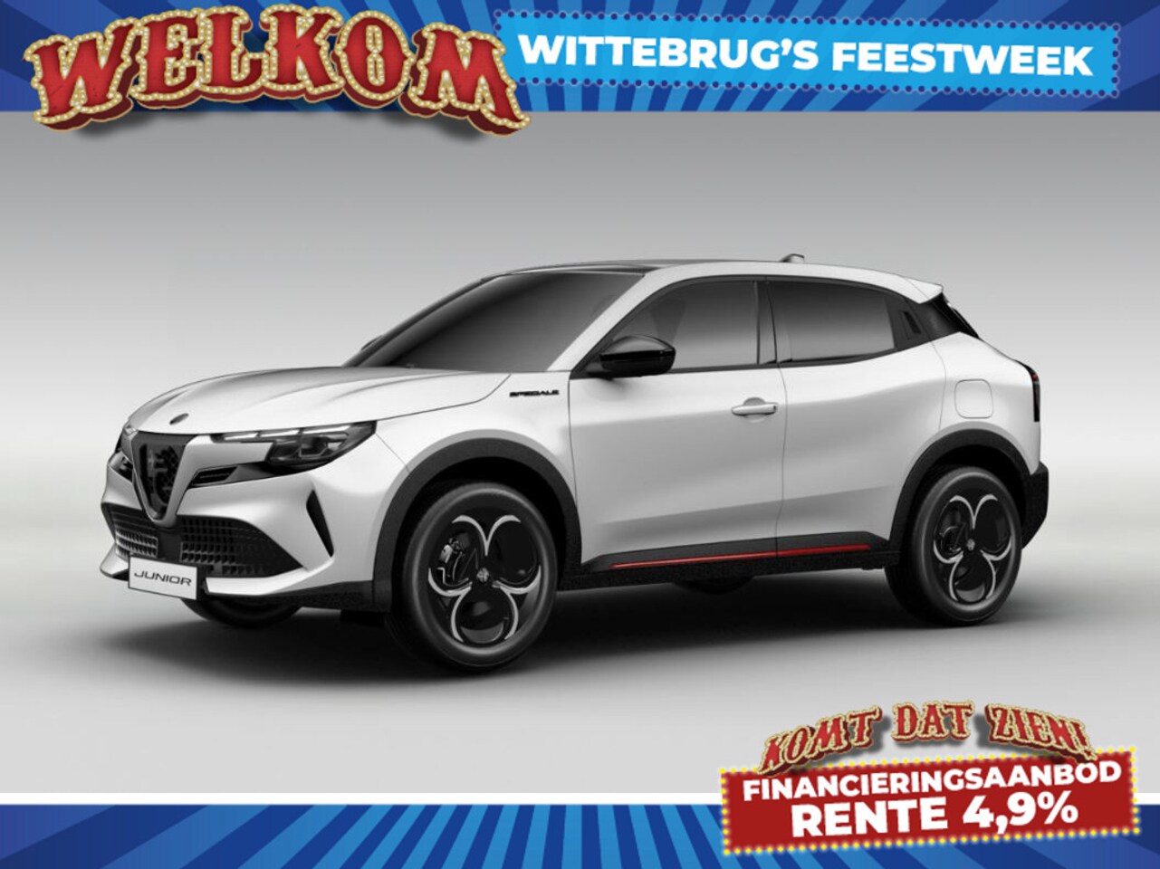 Alfa Romeo Junior - 1.2 Turbo Hybrid Ibrida Speciale | Panoramadak | Pack Techno | Adaptive cruise | Stoelverw - AutoWereld.nl