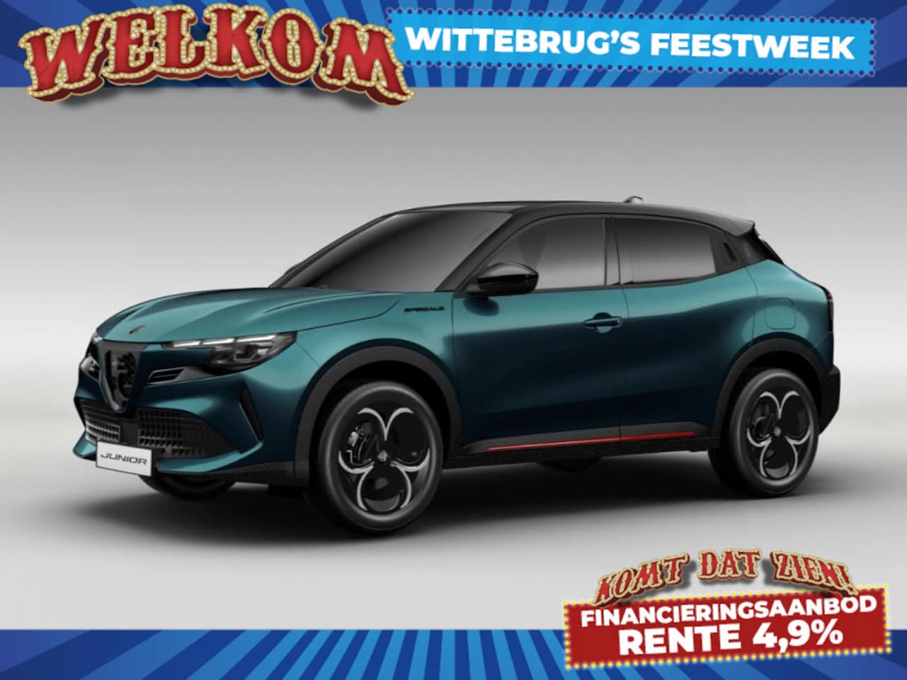 Alfa Romeo Junior - 1.2 Turbo Hybrid Ibrida Speciale | Pack Techno | Adaptive cruise | Stoelverwarming | Oktob - AutoWereld.nl