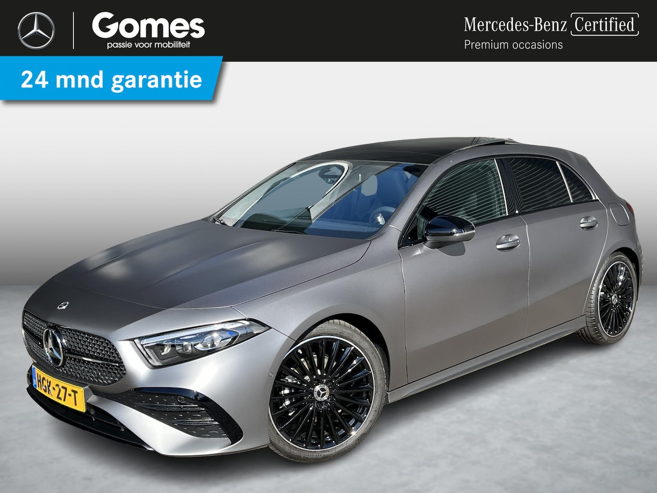 Mercedes-Benz A-klasse - 180 Star Edition AMG | Matgrijs | Night Pakket | Panoramadak | MULTIBEAM LED Koplampen | D - AutoWereld.nl