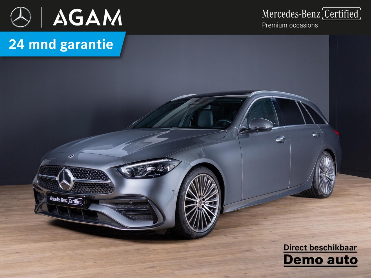 Mercedes-Benz C-klasse Estate - 180 AMG Line Premium | Panorama dak | Trekhaak - AutoWereld.nl