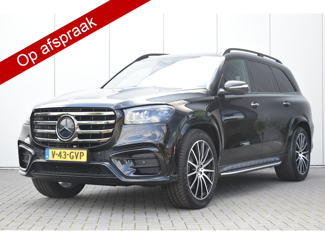 Mercedes-Benz GLS - 450 D 4MATIC AMG-Line Obsidiaanzwart GRIJS KENTEKEN 2800KM! - AutoWereld.nl
