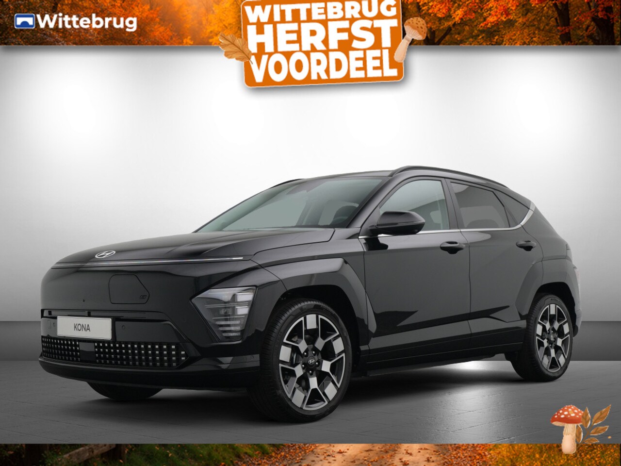 Hyundai Kona Electric - Premium 65.4 kWh Volledig Elektrische Automaat met Navigatie, Lederen bekleding en Stoelve - AutoWereld.nl