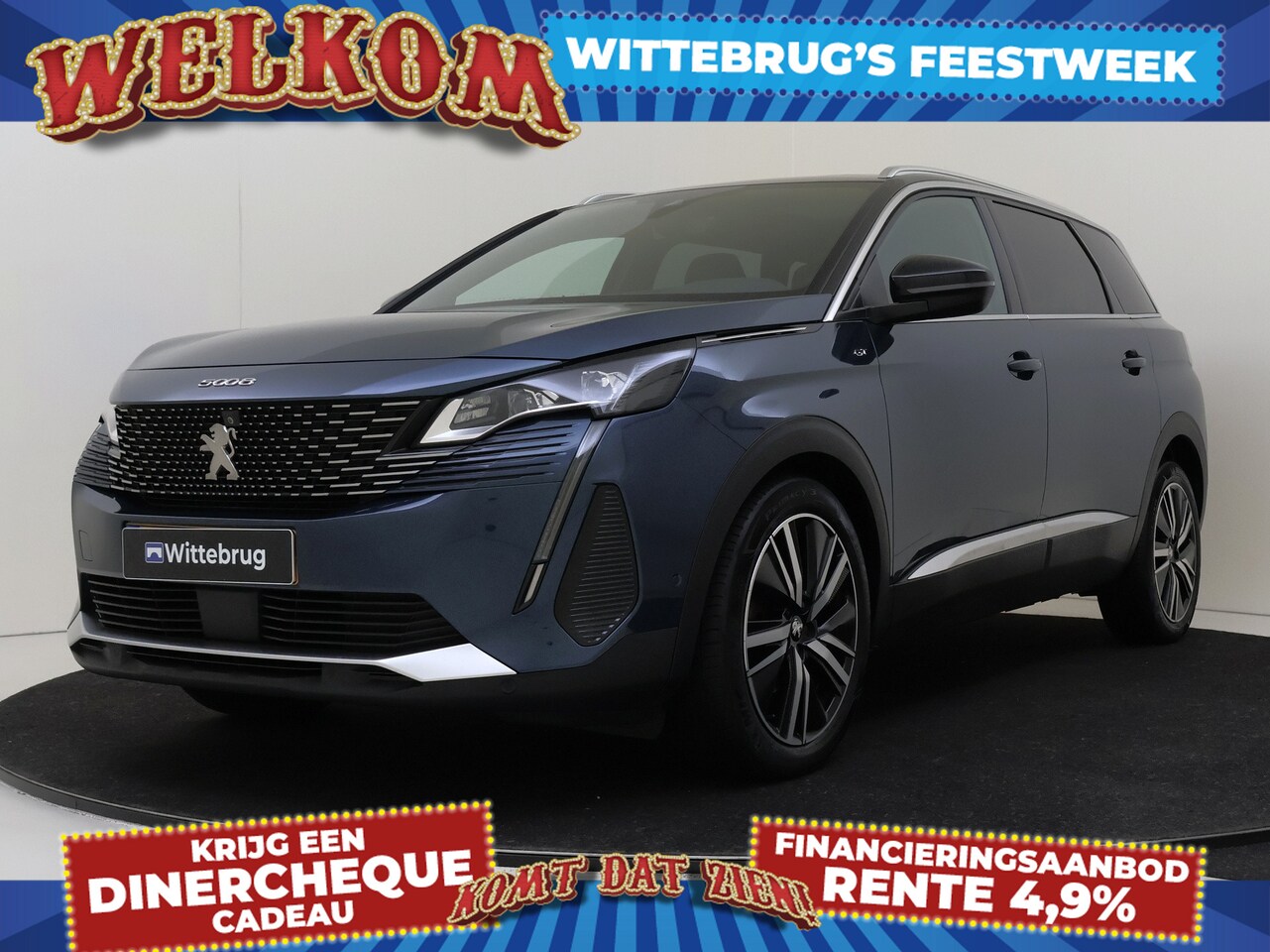 Peugeot 5008 - 1.2 PureTech 130PK Blue Lease GT Automaat | Comfort stoelen | Schuif/kantel dak | Elektris - AutoWereld.nl