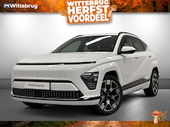 Hyundai Kona Electric - Premium 65.4 kWh Volledig Elektrische Automaat met Navigatie, Lederen bekleding en Stoelve