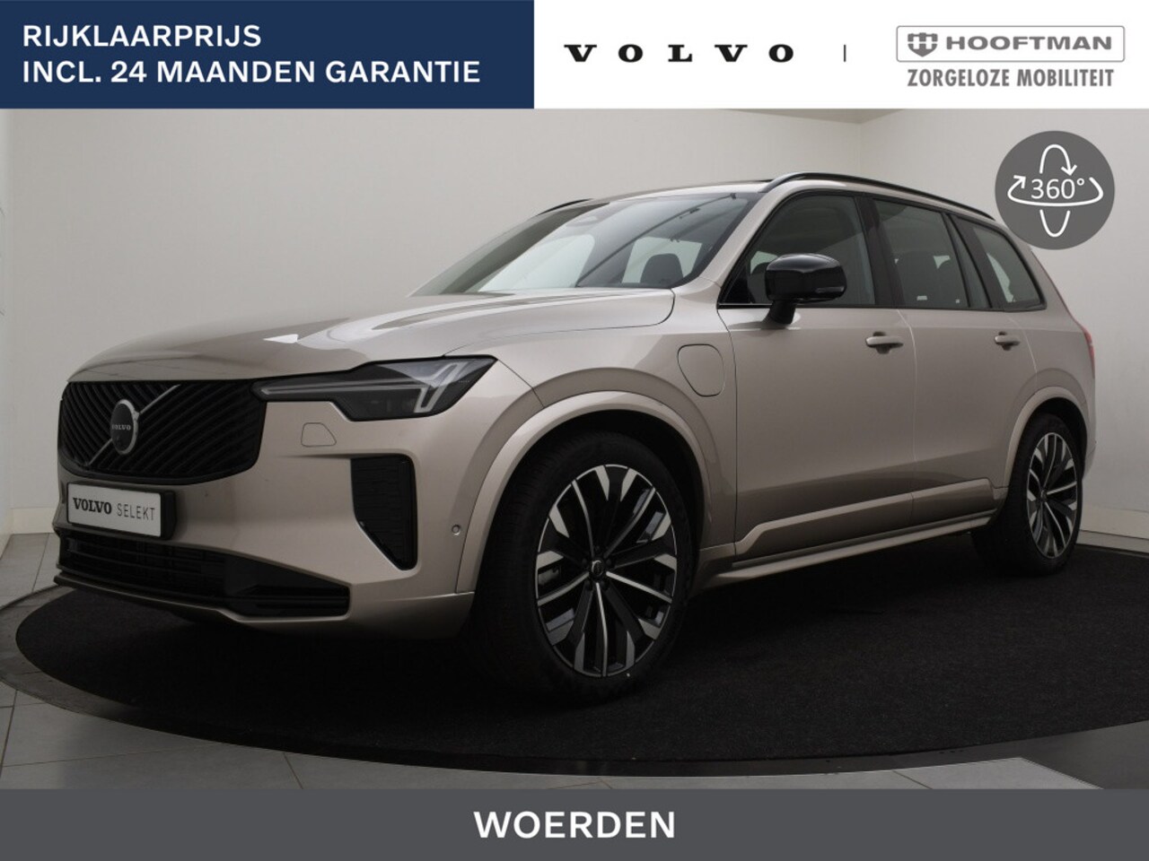 Volvo XC90 - T8 PLUG-IN HYBRID ULTRA DARK *NIEUW MODEL* LUCHTVERING TREKHAAK - AutoWereld.nl
