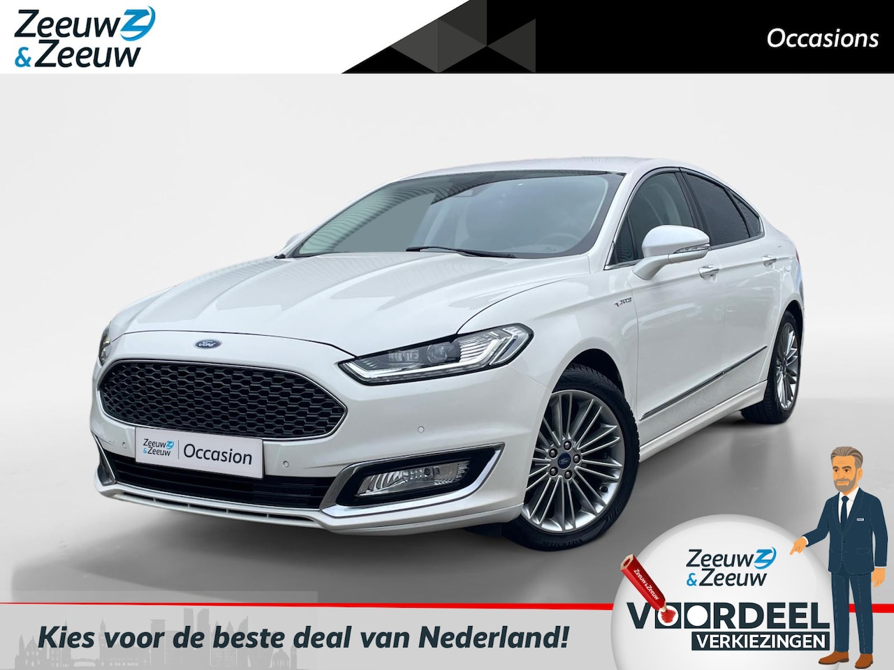 Ford Mondeo - 2.0 IVCT HEV Vignale | Stoel-en voorruitverwarming | Achteruitrijcamera | Elektr. geheugen - AutoWereld.nl