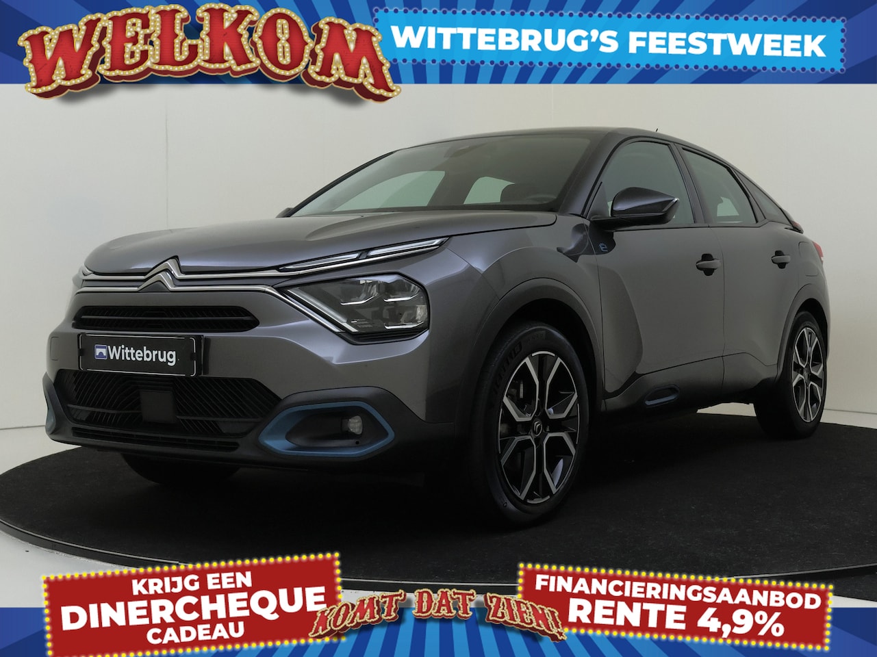 Citroën Ë-C4 - Feel Edition 50 kWh 3 Fase met Apple Carplay/Android Auto, Camera en Climate control! - AutoWereld.nl