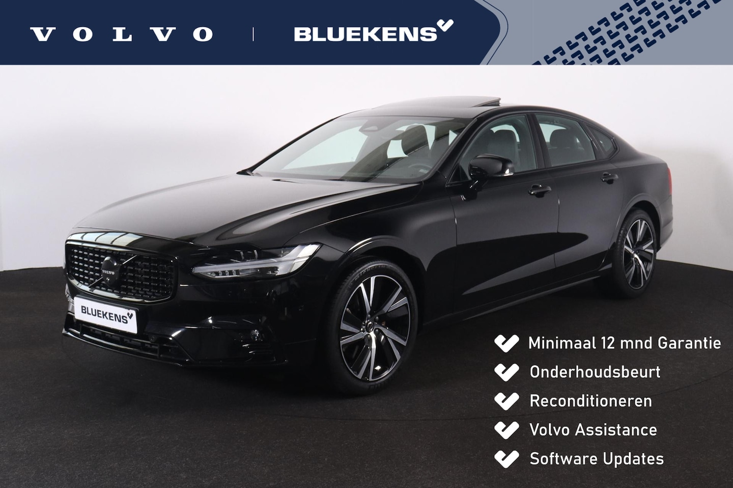 Volvo S90 - B5 Ultimate Bright - Luchtvering - IntelliSafe Assist & Surround - 360º Camera - Verwarmde - AutoWereld.nl