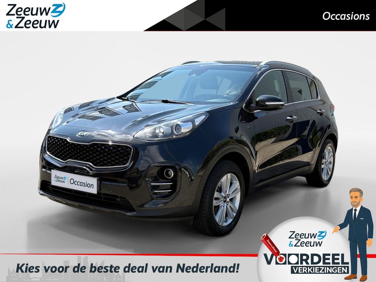 Kia Sportage - 1.6i DynamicLine Navi | Bluetooth | Camera | Climate & cruise control | Apple Carplay/Andr - AutoWereld.nl