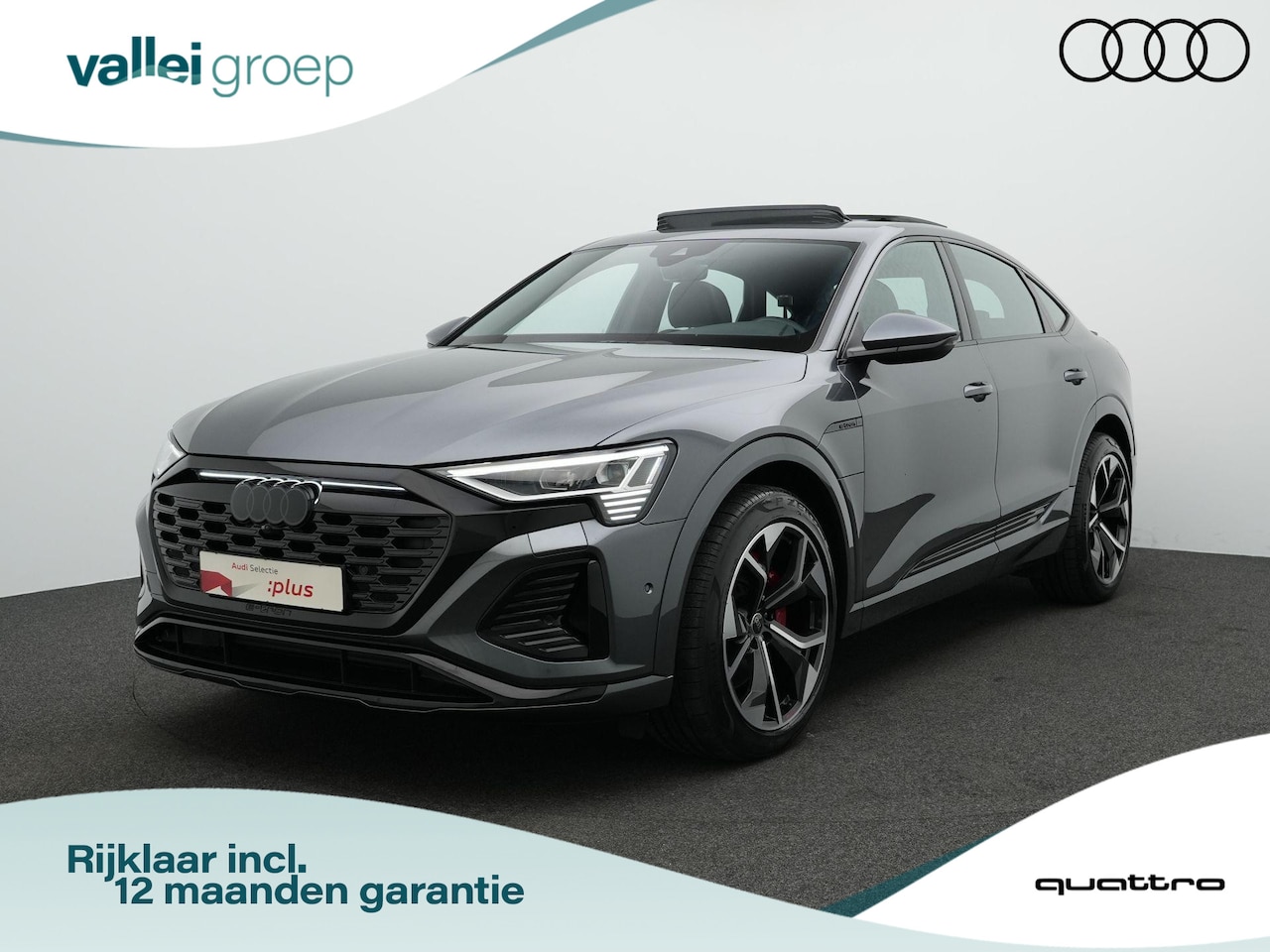 Audi Q8 Sportback e-tron - 50 quattro S Edition 95 kWh 340 pk / S-Line | Panoramadak | Valcona leder | Geheugenstoel - AutoWereld.nl