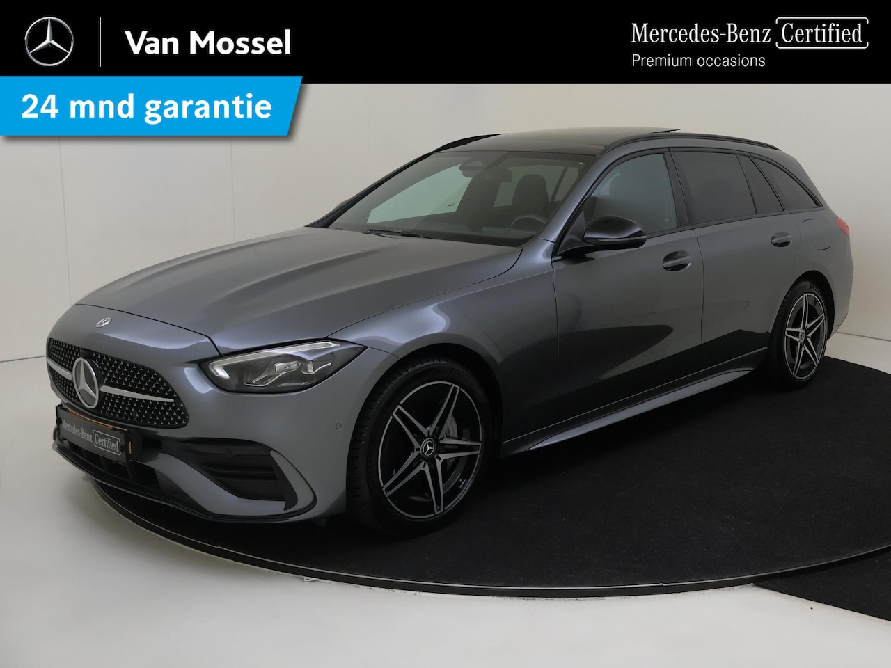 Mercedes-Benz C-klasse Estate - 300 e AMG Line Panoramadak / Nightpakket / Artico-Leder / Parkeercamera / Stoelverwarming - AutoWereld.nl