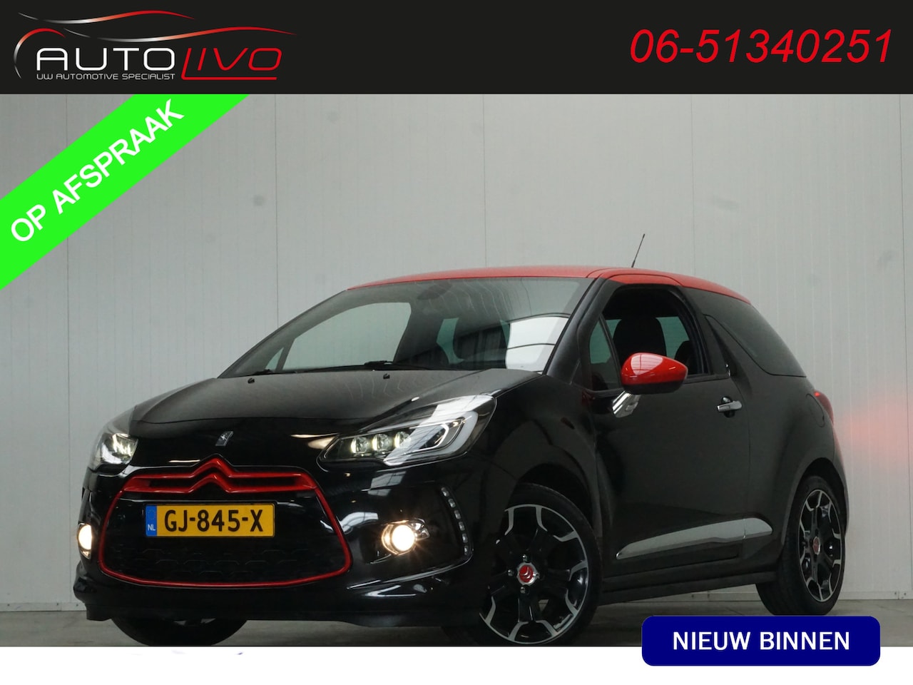 DS 3 - 1.2 PureTech So Red 110 PK! LED NAVI HIFI CLIMA PDC CAMERA CRUISE etc. - AutoWereld.nl