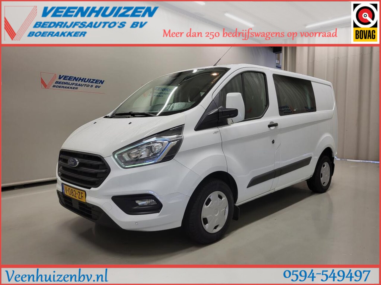 Ford Transit Custom - 2.0TDCI Dubbele Cabine Euro 6! - AutoWereld.nl