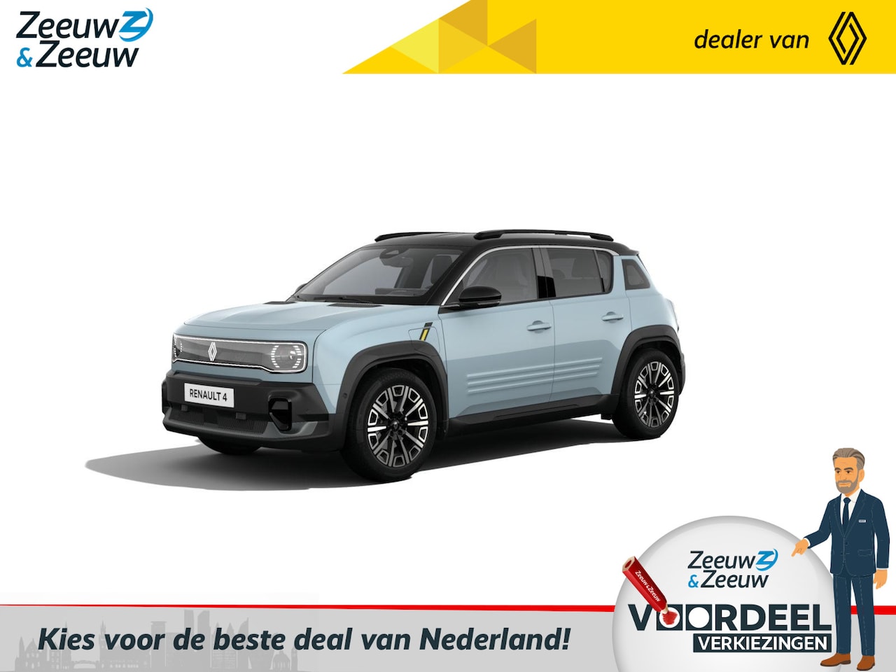 Renault 4 - Iconic Comfort Range | Profiteer nu van €1000,- orderpremie | 409KM Actieradius | 165km la - AutoWereld.nl