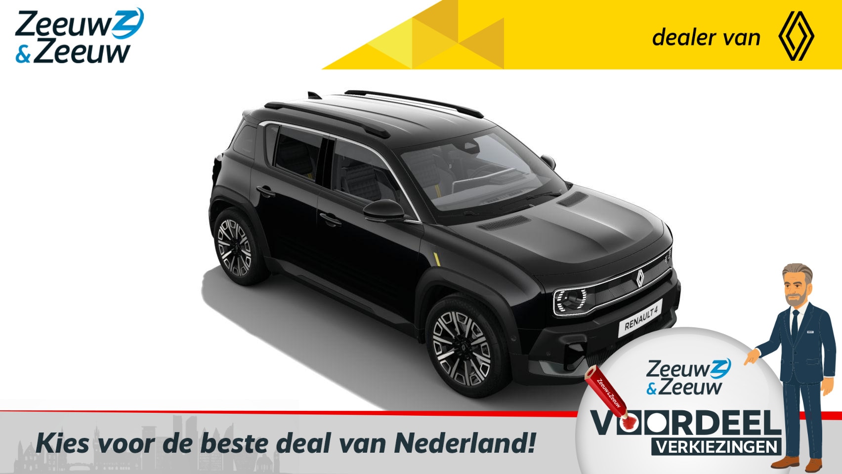 Renault 4 - comfort range iconic 52 kWh | NIEUW TE BESTELLEN NU MET €1.000,- SALE & SALE KORTING!!! - AutoWereld.nl