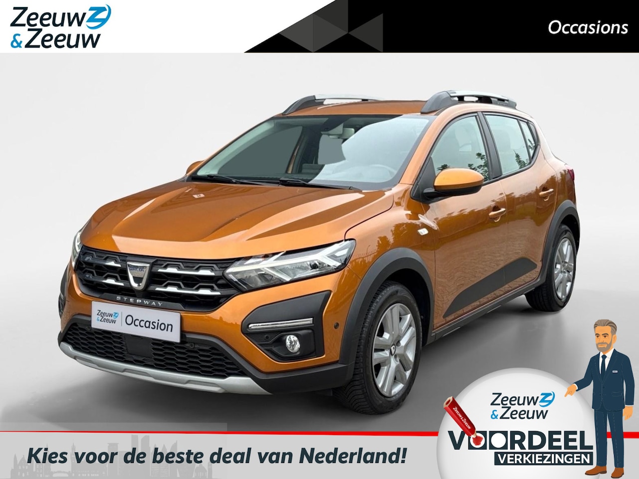 Dacia Sandero Stepway - 100PK TCe Bi-Fuel Comfort | 1e eigenaar | Camera | Parkeersensoren | Climate Control | Cru - AutoWereld.nl